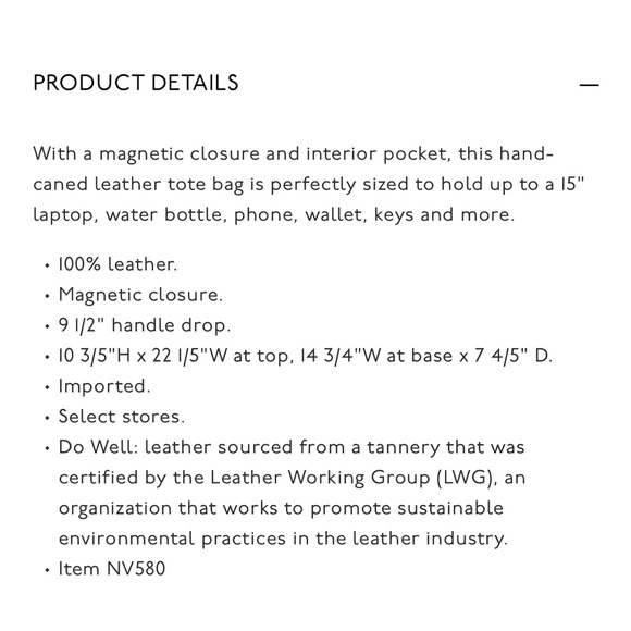 NWT Madewell Leather Cane Woven tote Alabaster ivory - Picture 4 of 4